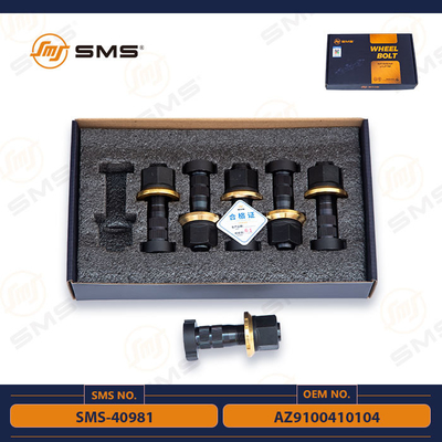 De Chassisdelen Front Wheel Bolt SMS-40981 van AZ9100410104 Sinotruk Howo